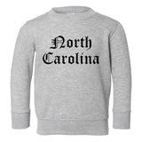 North Carolina State Old English Toddler Boys Crewneck Sweatshirt Grey