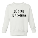 North Carolina State Old English Toddler Boys Crewneck Sweatshirt White