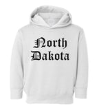 North Dakota State Old English Toddler Boys Pullover Hoodie White