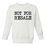 Not For Resale Sneakers Toddler Boys Crewneck Sweatshirt White