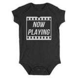 Now Playing Baby Movie Baby Bodysuit One Piece Black