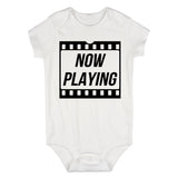Now Playing Baby Movie Baby Bodysuit One Piece White