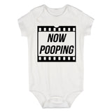 Now Pooping Baby Movie Baby Bodysuit One Piece White