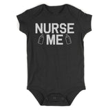 Nurse Me Bottle Infant Baby Boys Bodysuit Black