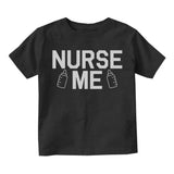 Nurse Me Bottle Toddler Boys Short Sleeve T-Shirt Black