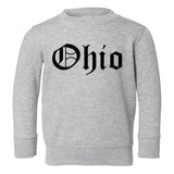 Ohio State Old English Toddler Boys Crewneck Sweatshirt Grey
