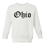 Ohio State Old English Toddler Boys Crewneck Sweatshirt White