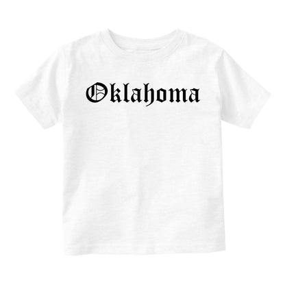 Oklahoma State Old English Infant Baby Boys Short Sleeve T-Shirt White
