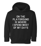 On The Playground Hip Hop Toddler Boys Pullover Hoodie Black