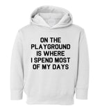 On The Playground Hip Hop Toddler Boys Pullover Hoodie White