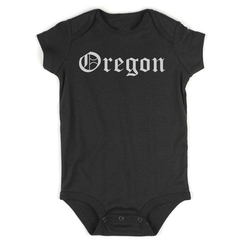 Oregon State Old English Infant Baby Boys Bodysuit Black