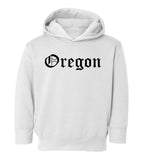 Oregon State Old English Toddler Boys Pullover Hoodie White