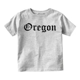 Oregon State Old English Toddler Boys Short Sleeve T-Shirt Grey