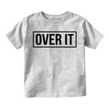 Over It Box Logo Toddler Boys Short Sleeve T-Shirt Grey