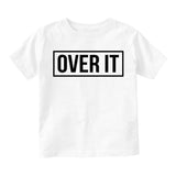 Over It Box Logo Toddler Boys Short Sleeve T-Shirt White