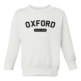 Oxford England Arch Toddler Boys Crewneck Sweatshirt White