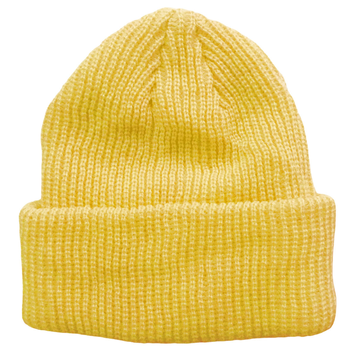 Pale Yellow Toddler Boys Girls Cuffed Winter Beanie Hat