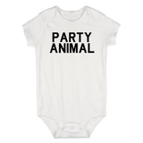 Party Animal Fun Birthday Infant Baby Boys Bodysuit White