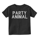 Party Animal Fun Birthday Toddler Boys Short Sleeve T-Shirt Black