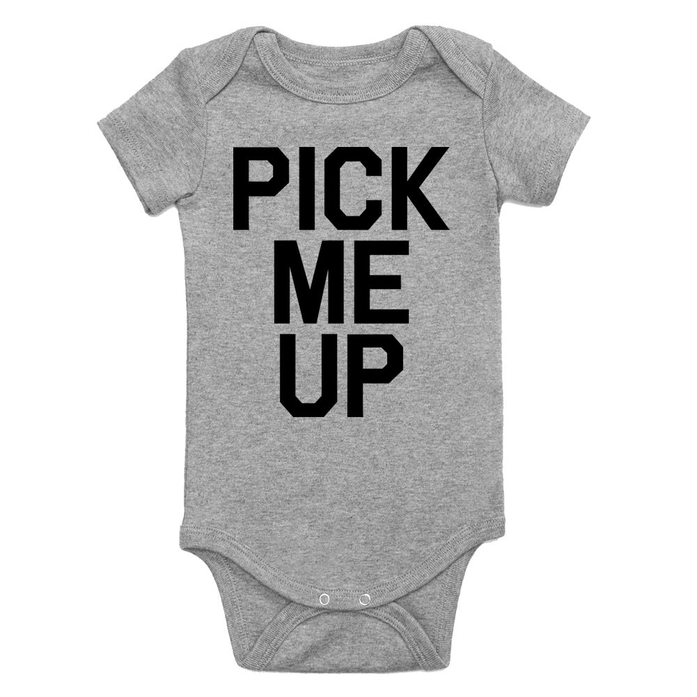 Pick Me Up Infant Baby Boys Bodysuit Grey
