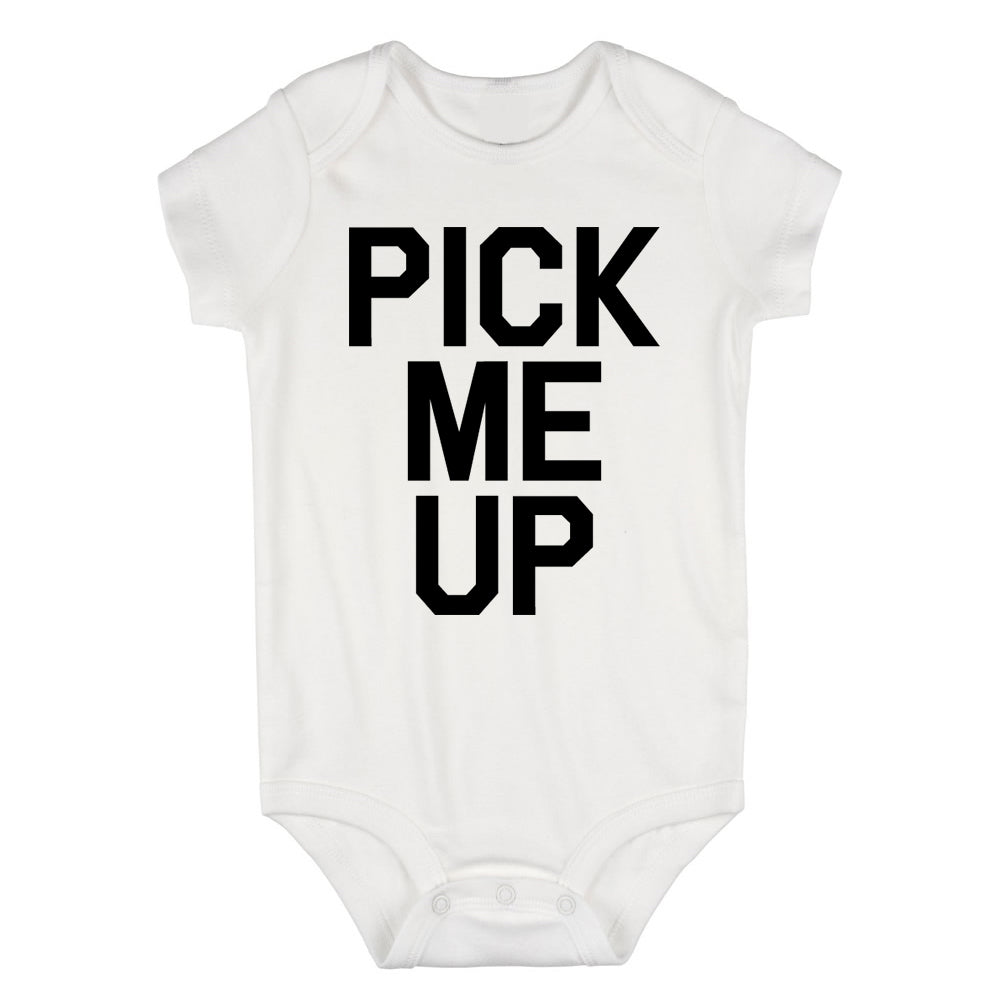 Pick Me Up Infant Baby Boys Bodysuit White