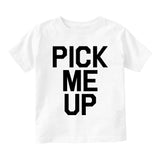 Pick Me Up Infant Baby Boys Short Sleeve T-Shirt White
