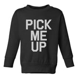 Pick Me Up Toddler Boys Crewneck Sweatshirt Black