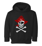 Pirate Skull And Crossbones Costume Toddler Boys Pullover Hoodie Black