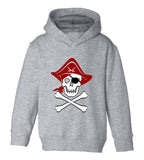 Pirate Skull And Crossbones Costume Toddler Boys Pullover Hoodie Grey