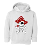 Pirate Skull And Crossbones Costume Toddler Boys Pullover Hoodie White