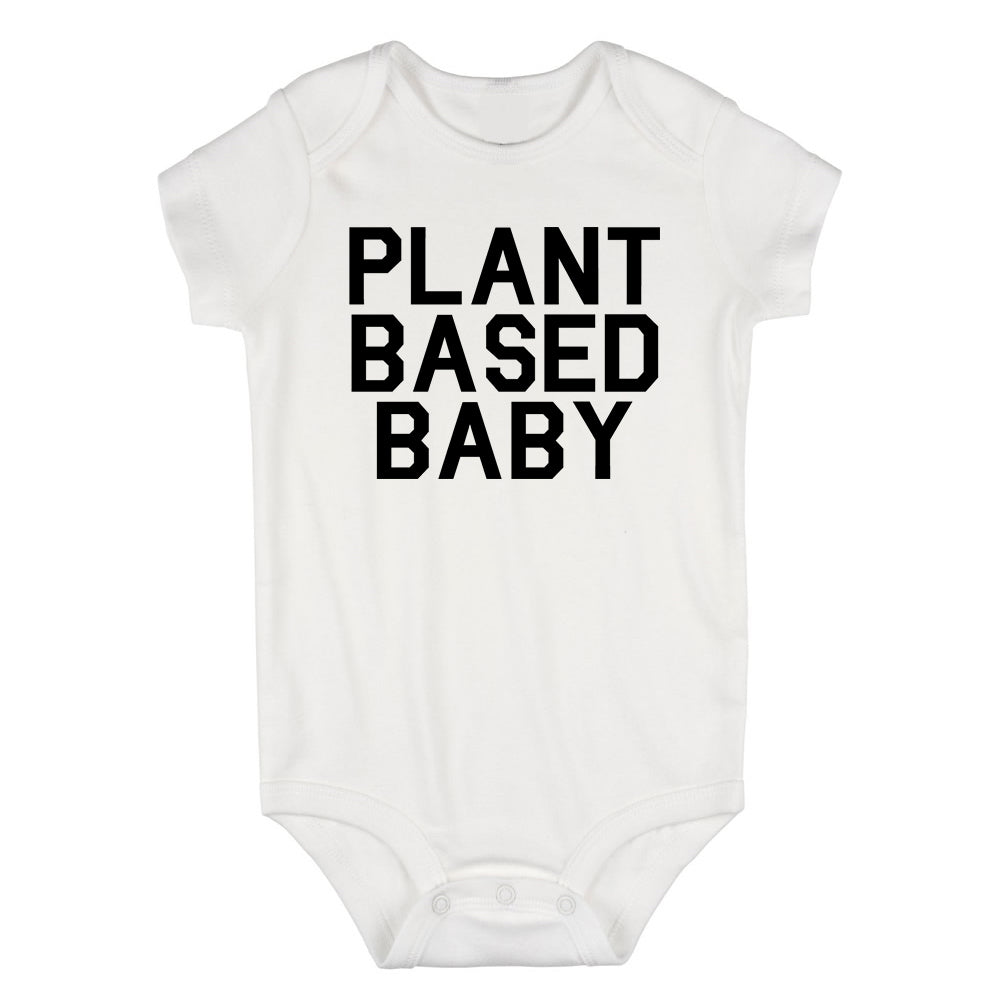 Plant Based Baby Infant Baby Boys Bodysuit White