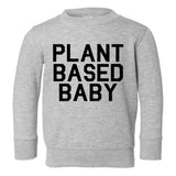 Plant Based Baby Toddler Boys Crewneck Sweatshirt Grey