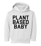 Plant Based Baby Toddler Boys Pullover Hoodie White