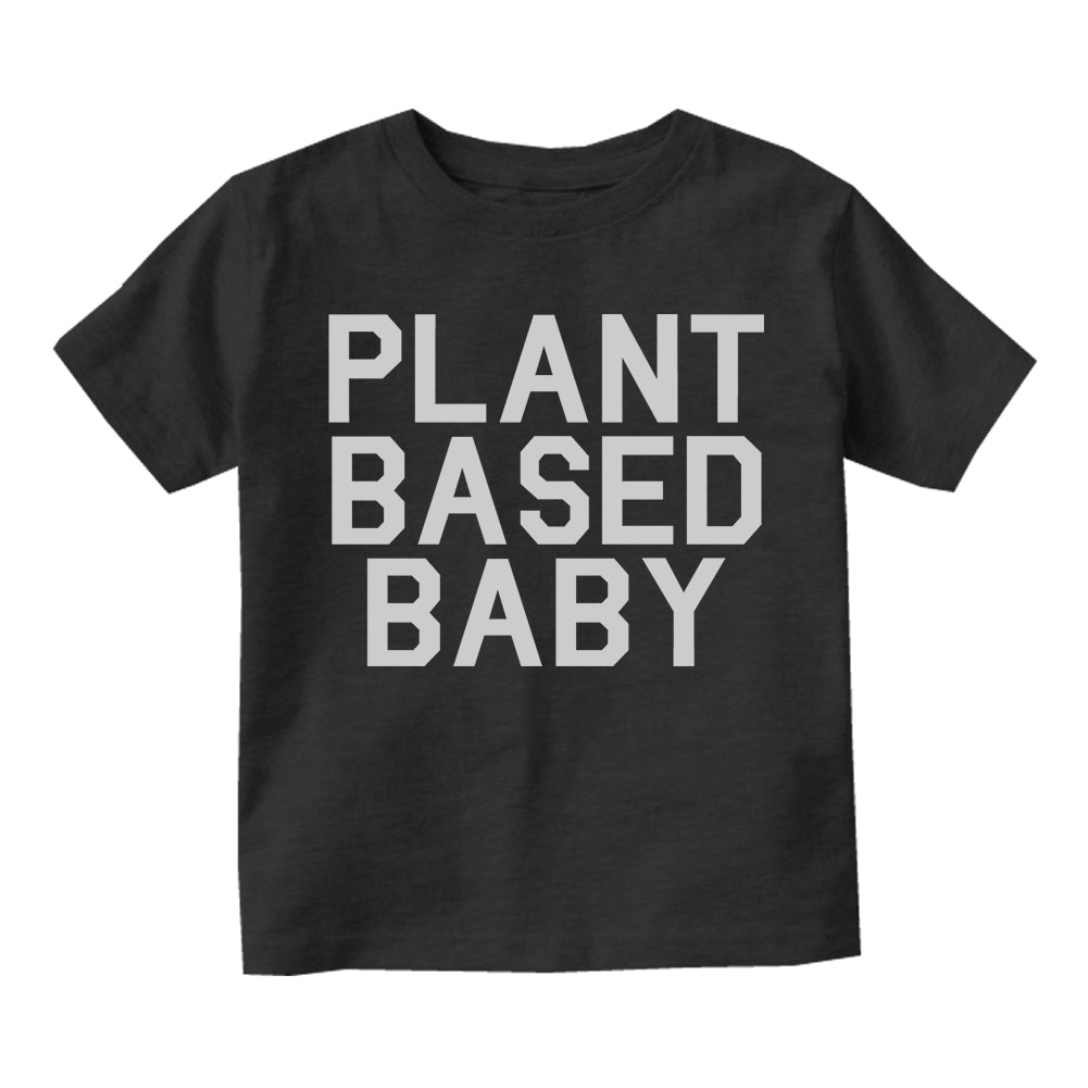 Plant Based Baby Toddler Boys Short Sleeve T-Shirt Black