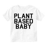 Plant Based Baby Toddler Boys Short Sleeve T-Shirt White