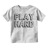Play Hard Sports Infant Baby Boys Short Sleeve T-Shirt Grey
