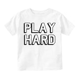 Play Hard Sports Infant Baby Boys Short Sleeve T-Shirt White