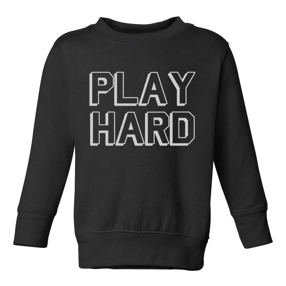 Play Hard Sports Toddler Boys Crewneck Sweatshirt Black