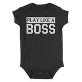 Play Like A Boss Infant Baby Boys Bodysuit Black