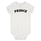 Prince Royalty African Font Infant Baby Boys Bodysuit White