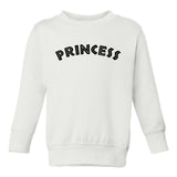 Princess Royalty African Font Toddler Girls Crewneck Sweatshirt White