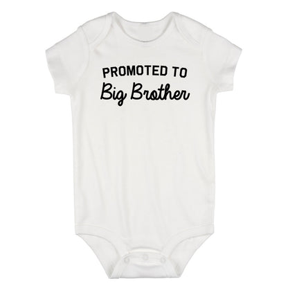 Promoted To Big Brother Infant Baby Boys Bodysuit White