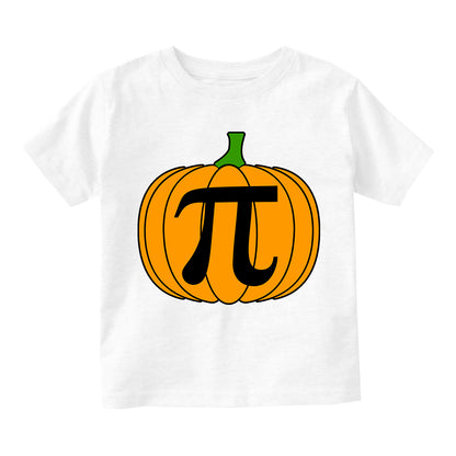 Pumpkin Pi Funny Math Thanksgiving Infant Baby Boys Short Sleeve T-Shirt White