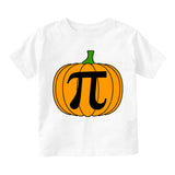 Pumpkin Pi Funny Math Thanksgiving Infant Baby Boys Short Sleeve T-Shirt White