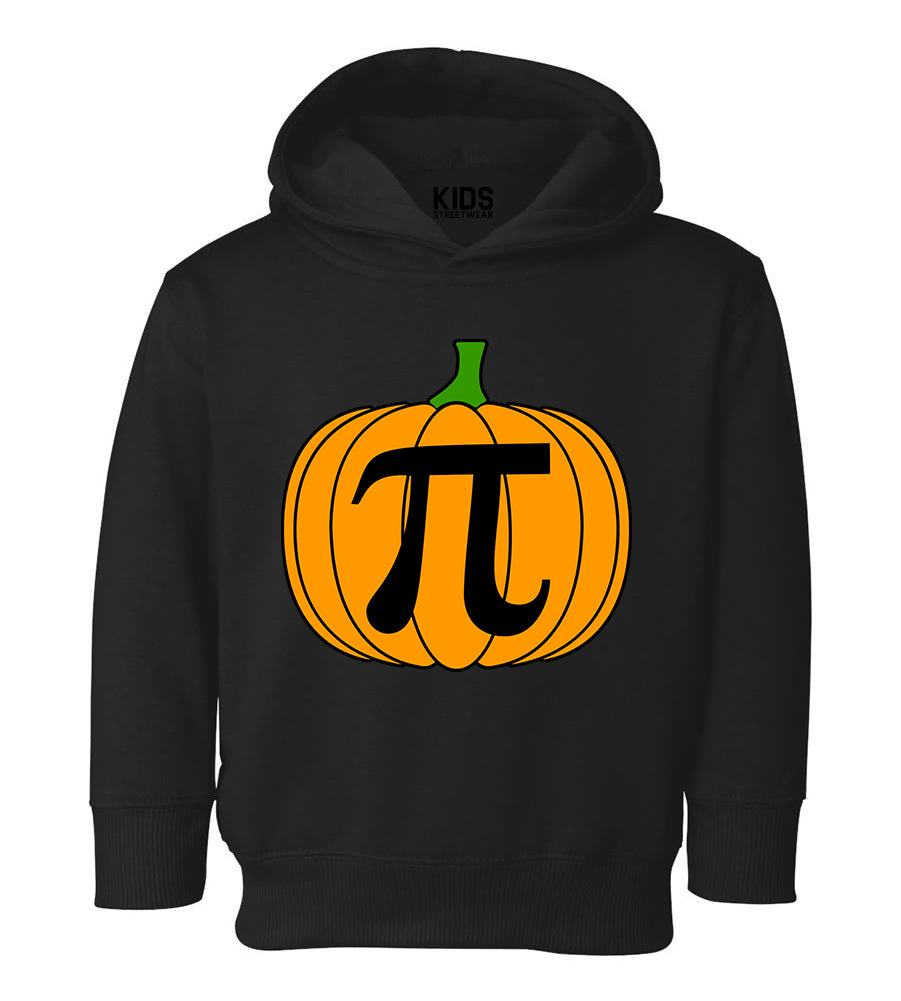 Pumpkin Pi Funny Math Thanksgiving Toddler Boys Pullover Hoodie Black