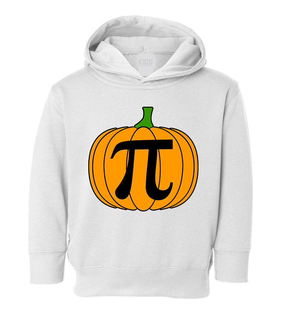 Pumpkin Pi Funny Math Thanksgiving Toddler Boys Pullover Hoodie White