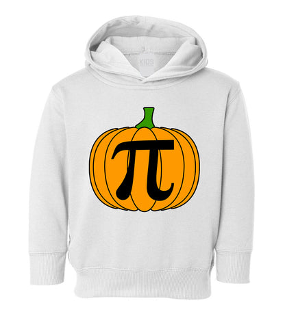 Pumpkin Pi Funny Math Thanksgiving Toddler Boys Pullover Hoodie White