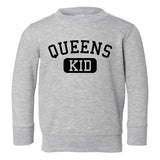 Queens Kid New York Toddler Boys Crewneck Sweatshirt Grey