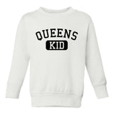 Queens Kid New York Toddler Boys Crewneck Sweatshirt White