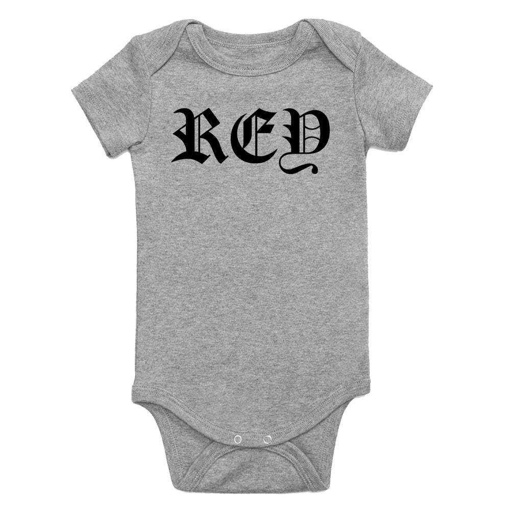 Rey King Spanish Goth Infant Baby Boys Bodysuit Grey